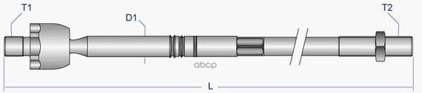 Тяга Рулевая L,R, Без Наконечника Moog De-Ax-0447 Moog арт. DE-AX-0447