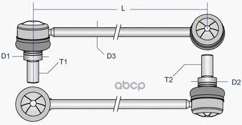 Тяга стабилизатора Ford Cougar  Mondeo Moog арт. fd-ls-4114