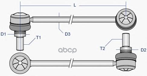 Тяга стабилизатора переднего L MOOG ME-LS-3542 Moog арт. ME-LS-3542