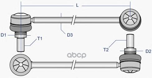 Тяга стабилизатора MOOG RE-LS-2088 Moog арт. RE-LS-2088