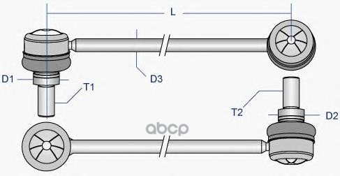 Тяга стабилизатора MOOG RE-LS-2095 Moog арт. RE-LS-2095
