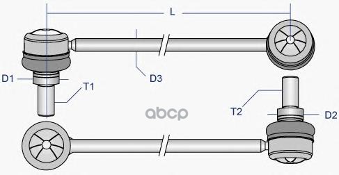 Тяга стабилизатора MOOG VOLS0318 Moog арт. VO-LS-0318