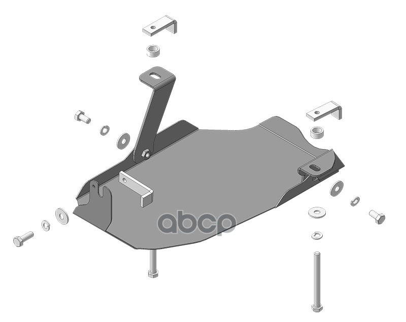 Защита Стальная Kia Sorento Prime 2015-2017 Внедорожник Motodor 00943 Motodor арт. 00943