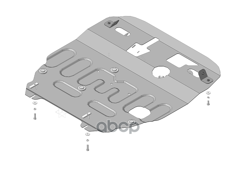 Защита Стальная Mitsubishi Asx 2010-2012 Внедорожник Motodor 71337 Motodor арт. 71337