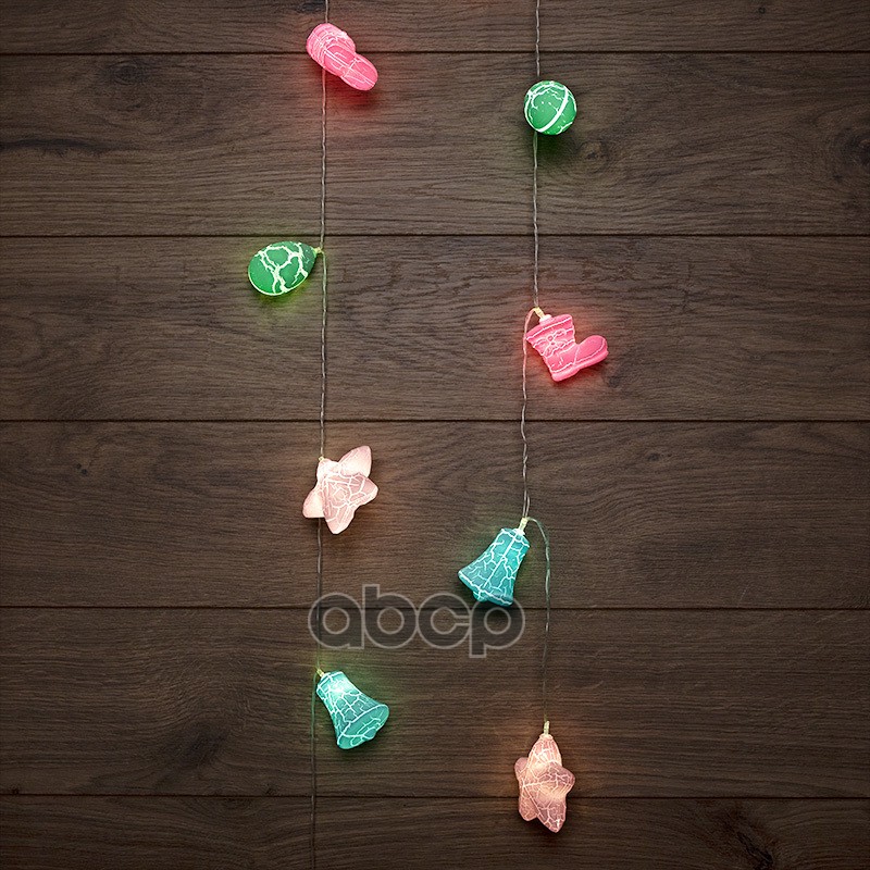 Гирлянда Светодиодная «Новый Год» 1,5 М, Прозрачный Пвх, 10 Led, Теплый Белый, Питание 2Xаа (Батар Neon-Night 303081 NEON-NIG...