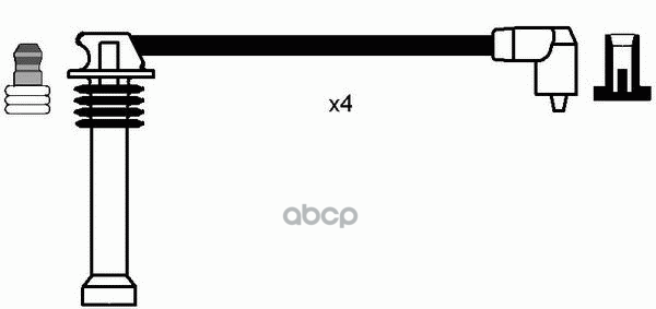 Комплект в/в проводов RC-FD807 NGK арт. 8541