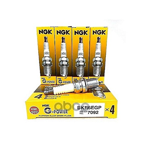 Свеча зажигания AUDI A3/VW GOLF 94-/HONDA ACCORD/CR-V 95-/LADA GRANTA/KALINA 13-/RENAULT LOGAN/DUSTE NGK арт. BKR6EGP