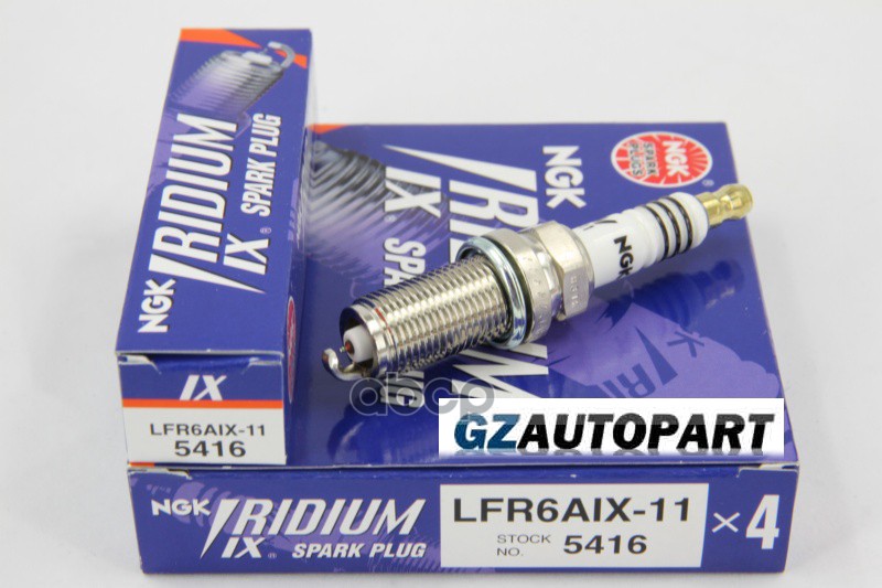 Свеча зажигания NISSAN/RENUALT/MMC/SUBARU/FORD/OPEL/CADILLAC 05- NGK арт. LFR6AIX-11