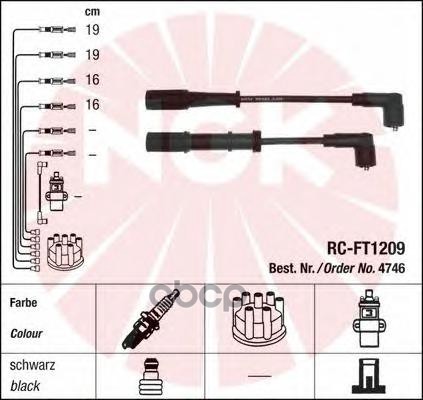 Комплект Высоковольтных Проводов 4746 NGK арт. RCFT1209