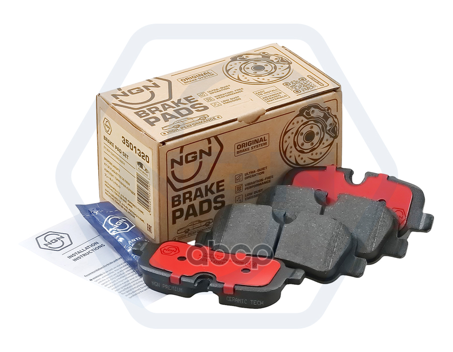 Колодки тормозные керамические  задние LAND ROVER Discovery III-IV 04> / Range Rover III 02-12 / Ran NGN арт. 3501320