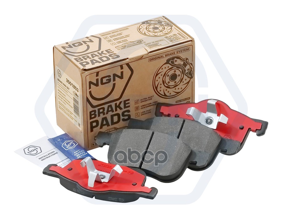 Колодки тормозные керамические  передние VOLVO S60 00> / S80 98-06 / XC70 02> NGN арт. 3501853