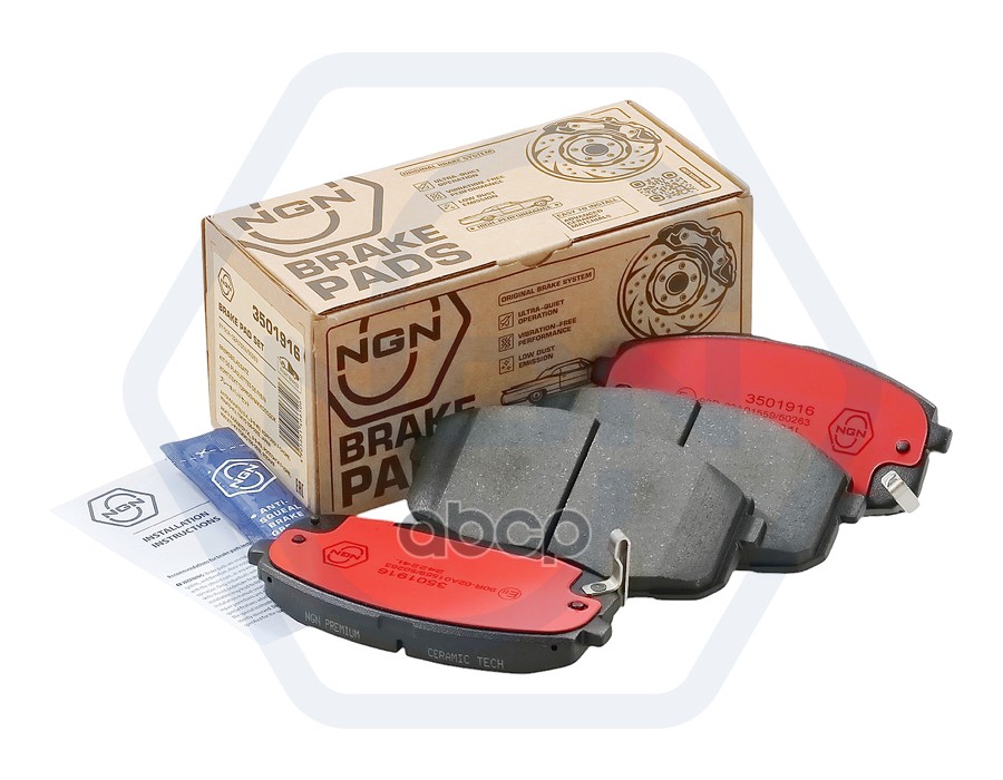 Колодки тормозные керамические  передние HYUNDAI Creta I 16> NGN арт. 3501916