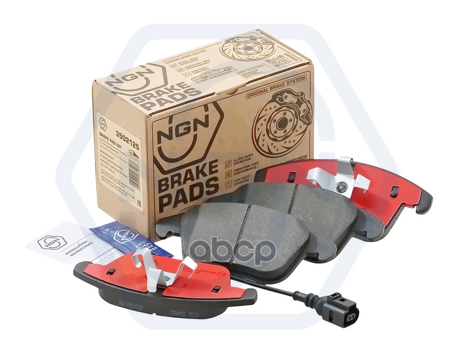 Колодки тормозные керамические  передние VW Tiguan 07> NGN арт. 3502125