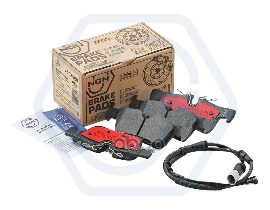 Колодки тормозные керамические  задние BMW 1(F40) 19> / 2(F45) 13> / X1(F48) 14> / X2(F39) 17> / i3( NGN арт. 3502506