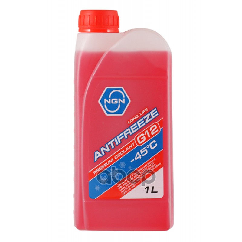 Антифриз NGN G12-45 (RED) ANTIFREEZE 1л V172485640 NGN арт. V172485640