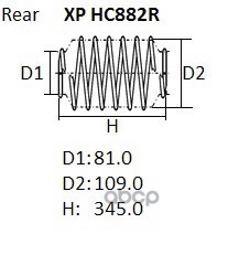 Пружина Подвески Nhk  Xphc882r NHK арт. XPHC882R