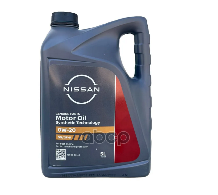 Масло Моторное Синтетическое 0W20 Sn, Gf-5 5Л NISSAN арт. KE90090143