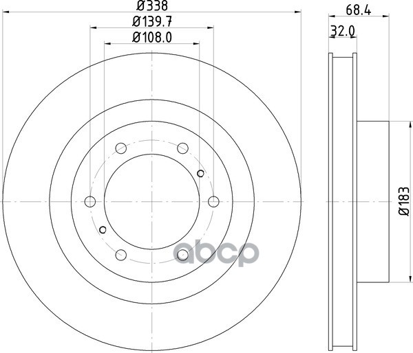Диск Тормозной | Перед | NISSHINBO арт. ND1058K
