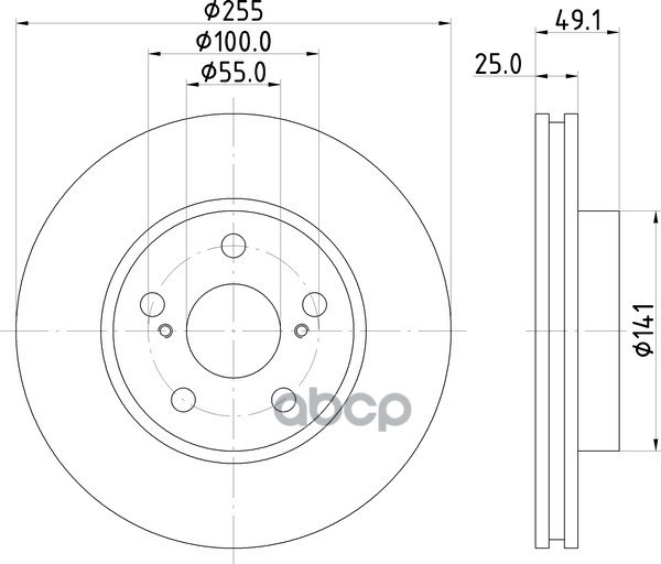 Диск Тормозной | Перед | NISSHINBO арт. ND1085K