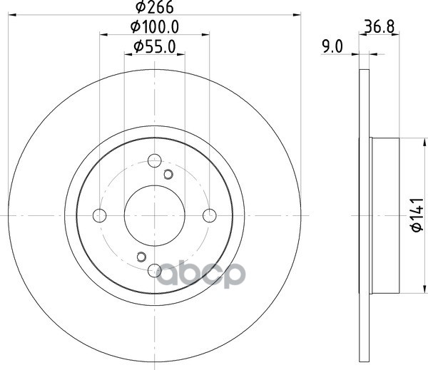Диск Тормозной | Зад | NISSHINBO арт. ND1101
