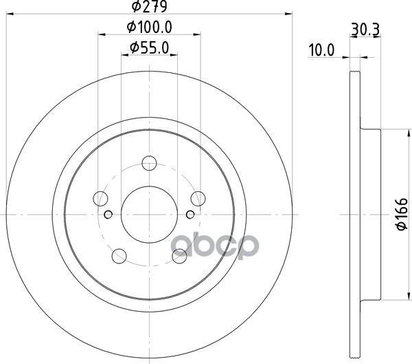 Диск Тормозной | Зад | NISSHINBO арт. ND1112K