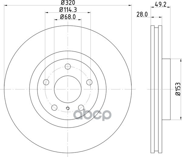 Диск Тормозной | Перед | NISSHINBO арт. ND2004K