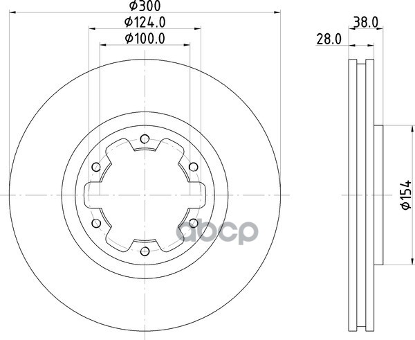 Диск Тормозной | Перед | NISSHINBO арт. ND2026K