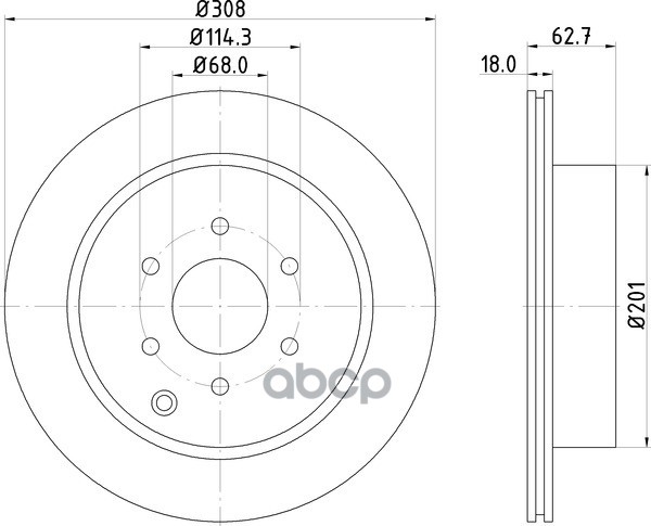 Диск Тормозной | Зад | NISSHINBO арт. ND2032K