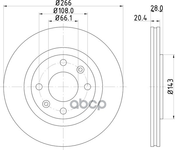 Диск Тормозной | Перед | NISSHINBO арт. ND2039K