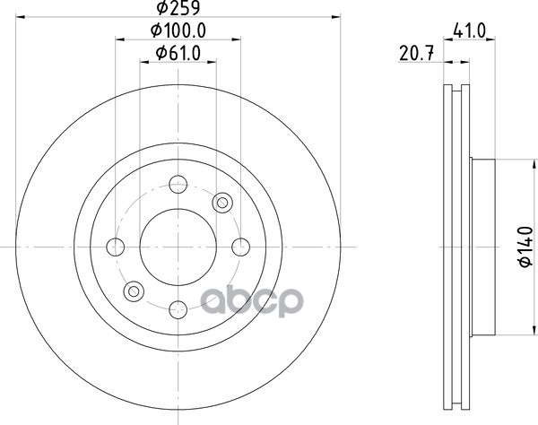 Диск Тормозной | Перед | NISSHINBO арт. ND2063