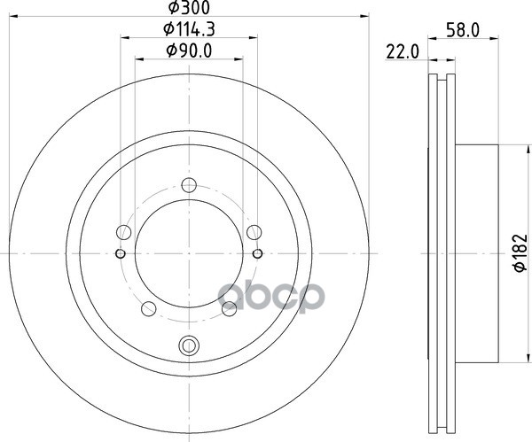 Диск Тормозной | Зад | NISSHINBO арт. ND3006K