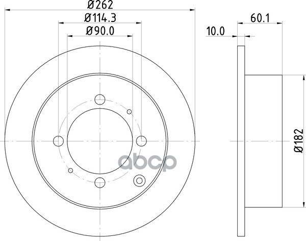 Диск Тормозной | Зад | NISSHINBO арт. ND3018K