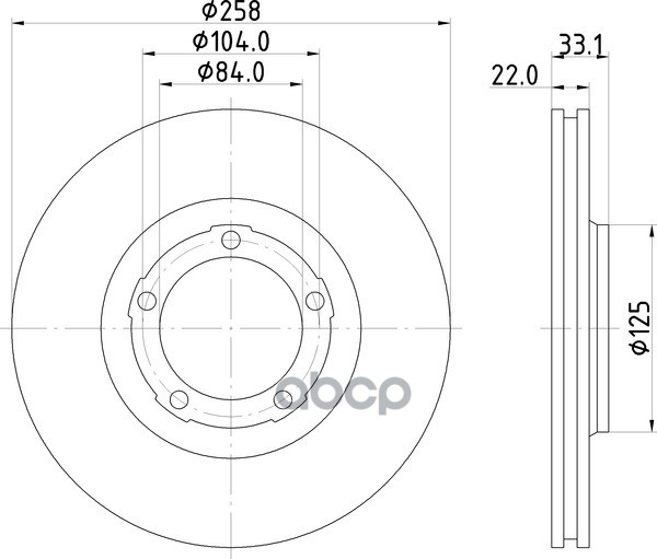 Диск Тормозной | Перед | NISSHINBO арт. ND3021