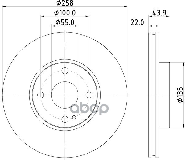 Диск Тормозной | Перед | NISSHINBO арт. ND5028K