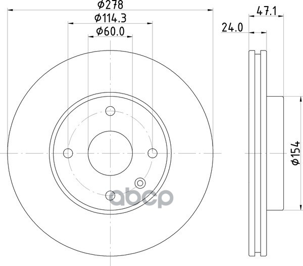 Диск Тормозной | Перед | NISSHINBO арт. ND6025K