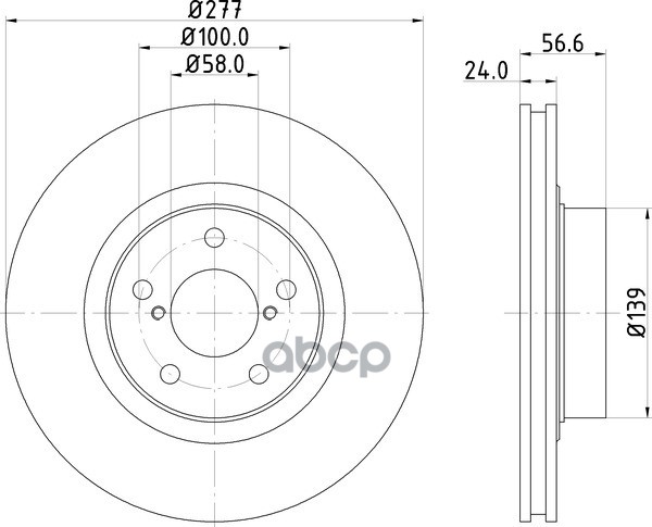 Диск Тормозной | Перед | NISSHINBO арт. ND7003K