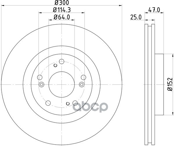 Диск Тормозной | Перед | NISSHINBO арт. ND8039K