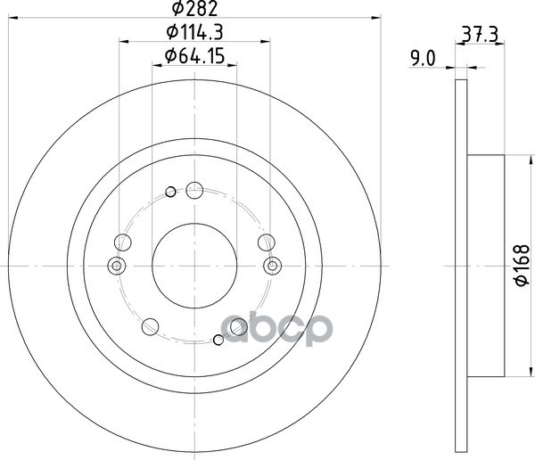 Диск Тормозной | Зад | NISSHINBO арт. ND8046K