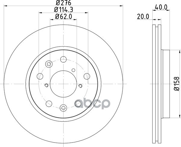 Диск Тормозной | Перед | NISSHINBO арт. ND9002K