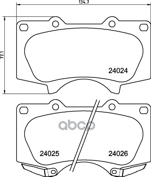 Колодки Тормозные Дисковые Передн.lexus Gx/ Pajero Classic  Iv/ Toyota Lc Prado  Sequoia/ Changan Cx NISSHINBO арт. np1012