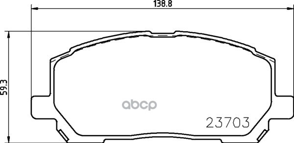 Колодки Тормозные Дисковые | Перед | (Pf-1457) NISSHINBO арт. NP1041