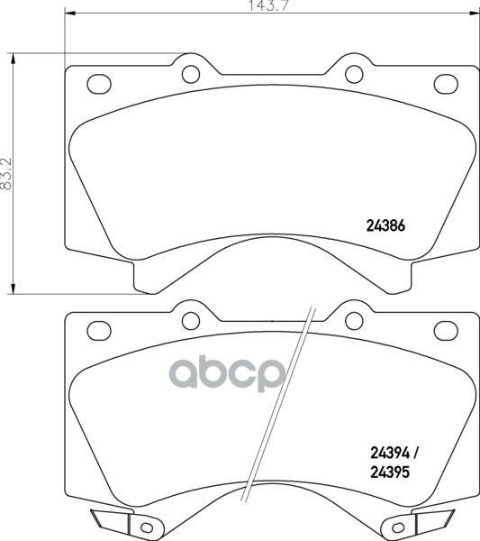 Колодки тормозные дисковые, передние, LEXUS LX (_J2_), TOYOTA LAND CRUISER 200 (_J2_,_J7_)/SEQUOIA (_K3_,_K4_,_K6_)/TUNDRA (_...