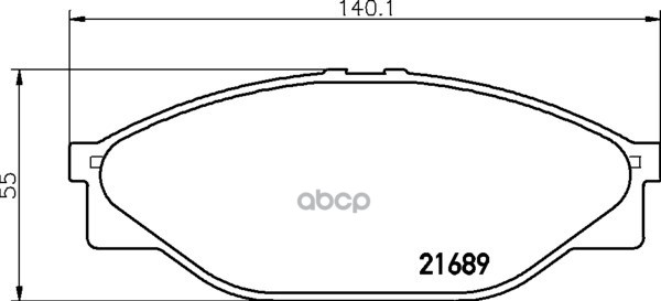 Колодки тормозные дисковые передн.HIACE III Box (YH7_  LH6_  LH7_  LH5_  YH5_  YH6_)  HIACE III Wago NISSHINBO арт. np1047