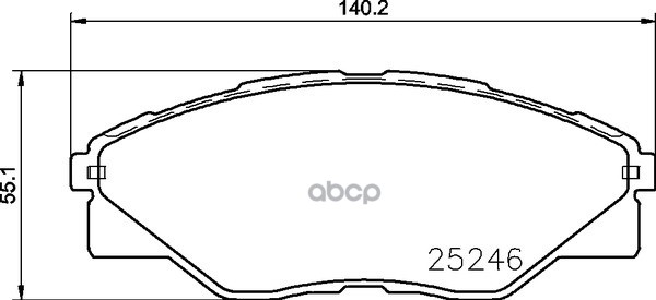 Колодки тормозные дисковые, передние, TOYOTA COROLLA , COROLLA Estate , COROLLA Saloon , COROLLA Wagon NP1061 NISSHINBO арт. ...