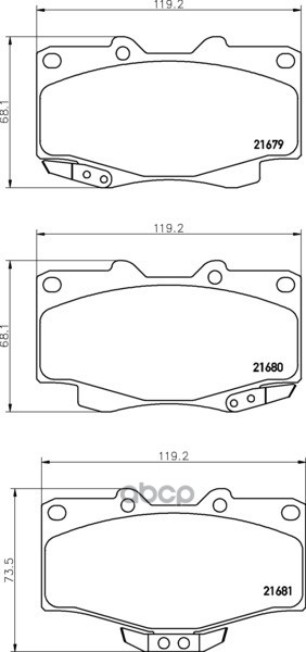 Колодки Тормозные Дисковые | Перед | (Pf-1387) NISSHINBO арт. NP1098