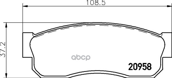 Колодки Тормозные Дисковые | Перед | (Pf-2080) NISSHINBO арт. NP2001