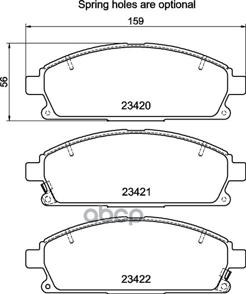 Колодки тормозные дисковые передн.ELYSION  MDX (YD)  Q45 II (FY33)  QX4  FILLY  BASSARA  ELGRAND (E5 NISSHINBO арт. np2009