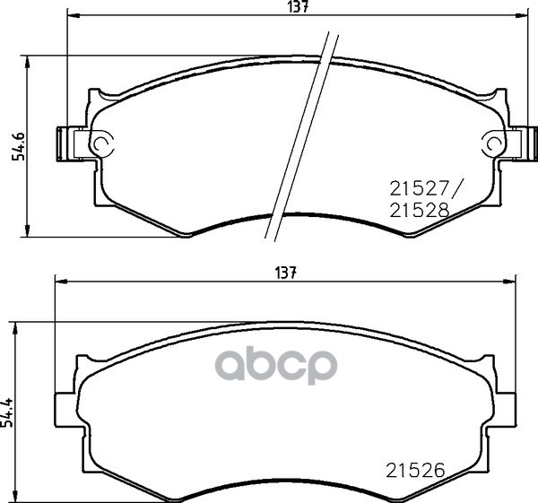 Колодки Тормозные Дисковые | Перед | (Pf-2176) NISSHINBO арт. NP2021