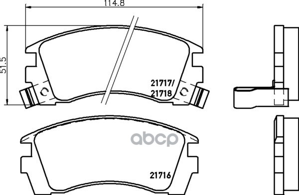 Колодки Тормозные Дисковые | Перед | (Pf-2225) NISSHINBO арт. NP2023
