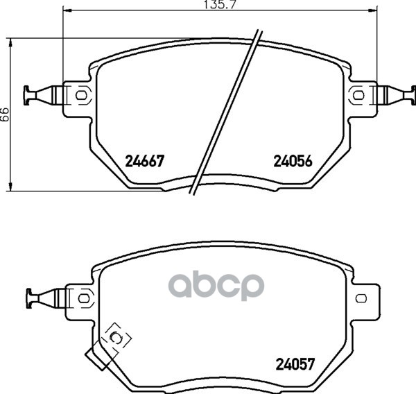 Колодки Тормозные Дисковые | Перед | (Pf-2554) NISSHINBO арт. NP2024